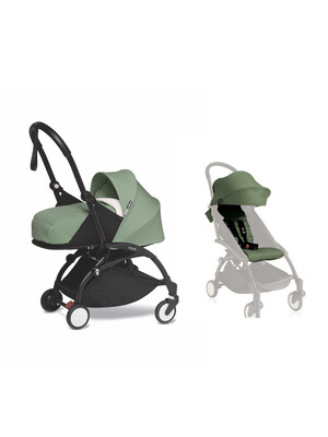 Babyzen YOYO2 Stroller Black Frame with Peppermint Newborn Pack & FREE 6+ Color Pack